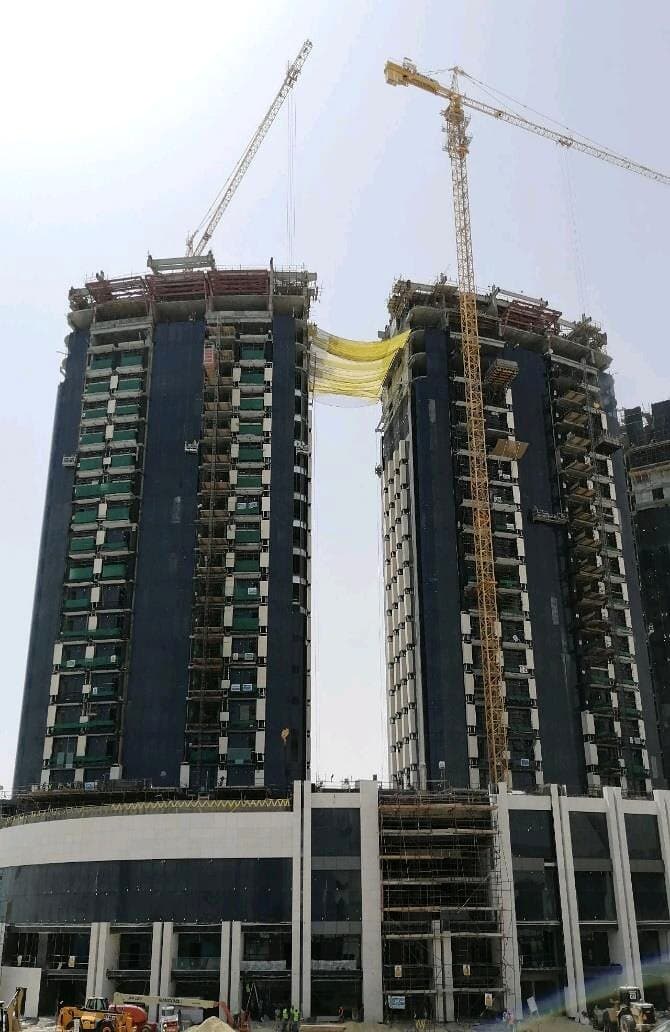Hotel towers under construction, Almasa Alamein