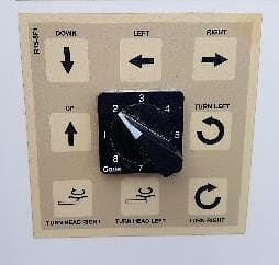 Roof car operator control panel at Citystars