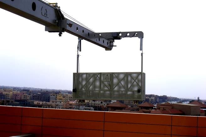 Roof car with cradle at Dana Gas Egypt