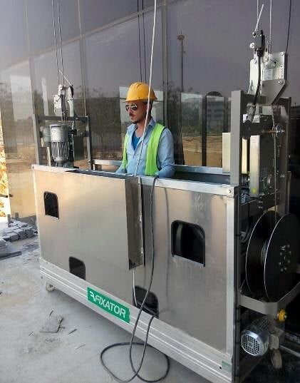 Cradle unit before installation, Cairo Festival City — Park C